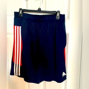 Navy Adidas athletic shorts
